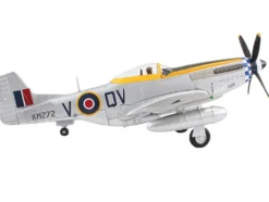 North American Mustang Mk.IV Fighter Aircraft "Flight Lieutenant Arthur S. 'Joe' Doley, 19th Squadron" (1945) British Royal Air Force "Air Power Series" 1/48 Diecast Model by Hobby Master