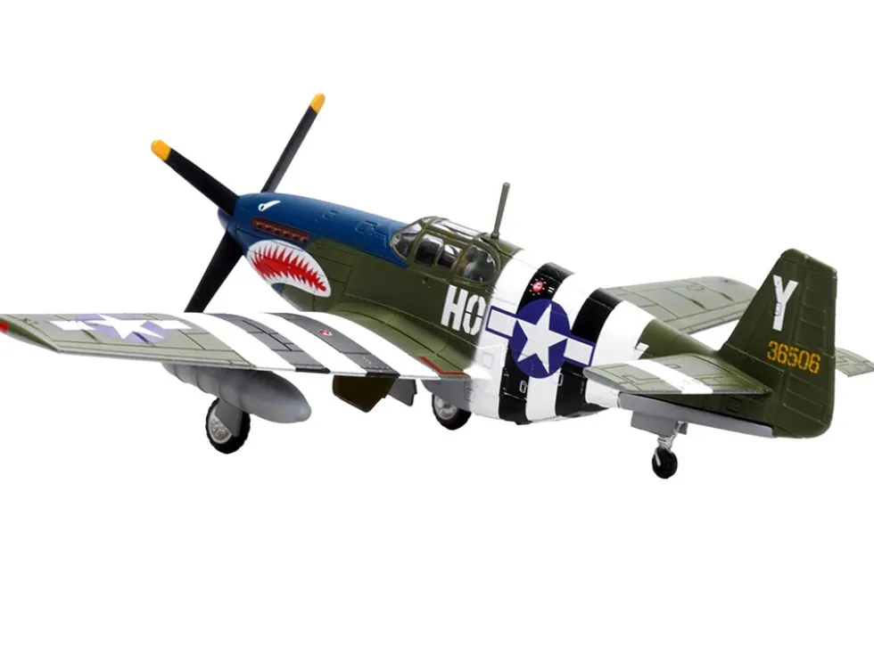 North American P-51B Mustang Aircraft "John Bennett, 487th Fighter Squadron, 352nd Fighter Group, Blue-Nosed Bastards of Bodney, RAF Bodney" (1944) United States Army Air Forces 1/72 Diecast Model Airplane by Legion