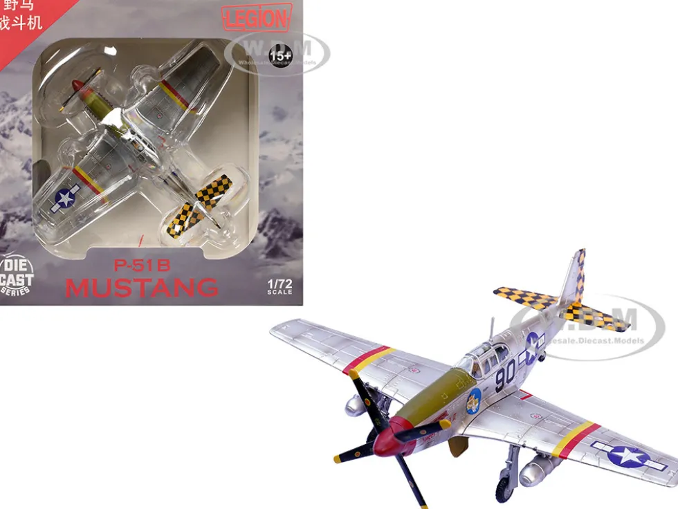 North American P-51B Mustang Aircraft "Sweet Clara II, 319th Fighter Squadron, 325th Fighter Group" (1944) United States Army Air Forces 1/72 Diecast Model Airplane by Legion