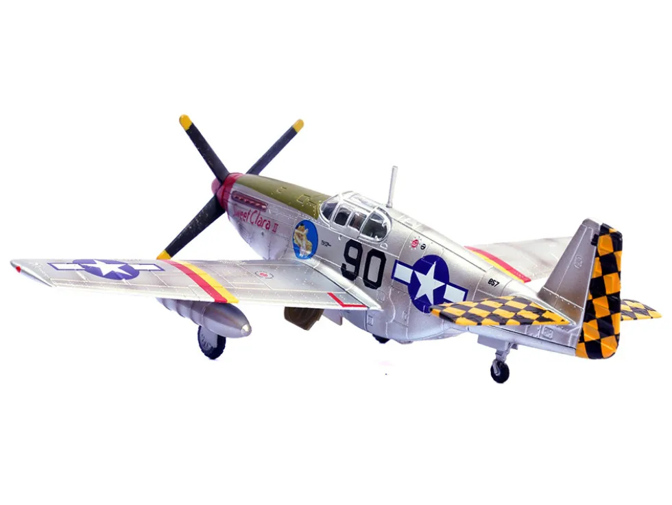 North American P-51B Mustang Aircraft "Sweet Clara II, 319th Fighter Squadron, 325th Fighter Group" (1944) United States Army Air Forces 1/72 Diecast Model Airplane by Legion