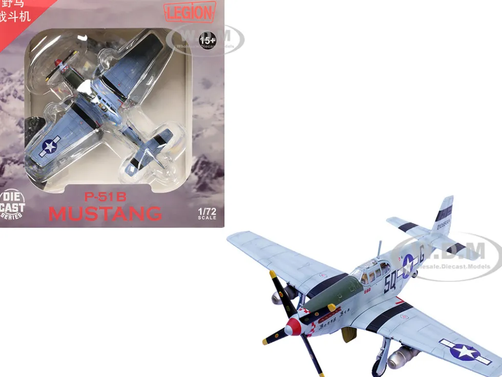 North American P-51B Mustang Aircraft "Bonny Bea, 504th Fighter Squadron, 339th Fighter Group" (1944) United States Army Air Forces 1/72 Diecast Model Airplane by Legion