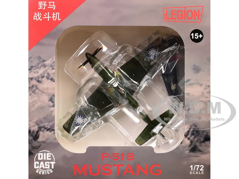 North American P-51C Mustang Aircraft "648, No.32 Squadron" (1945) Chinese Air Force 1/72 Diecast Model Airplane by Legion
