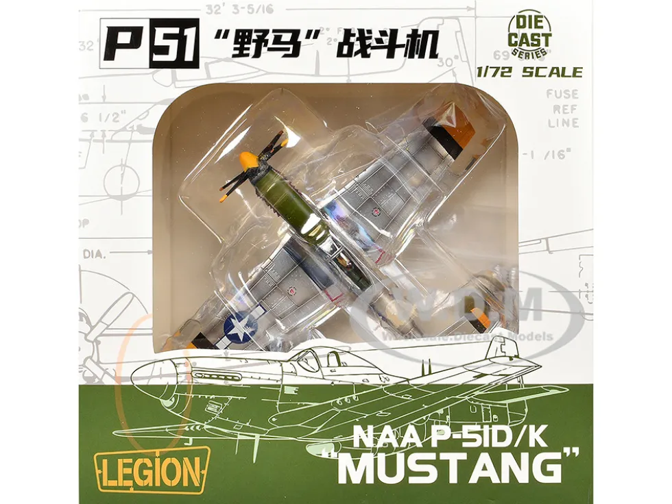 North American P-51D Mustang Aircraft "Margaret IV, James Tapp, 78th Fighter Squadron, 15th Fighter Group, Twentieth Air Force, Iwo Jima" (1945) United States Army Air Forces 1/72 Diecast Model Airplane by Legion