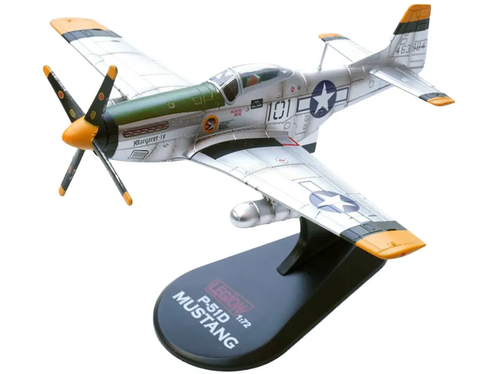 North American P-51D Mustang Aircraft "Margaret IV, James Tapp, 78th Fighter Squadron, 15th Fighter Group, Twentieth Air Force, Iwo Jima" (1945) United States Army Air Forces 1/72 Diecast Model Airplane by Legion