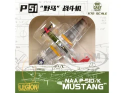 North American P-51D Mustang Aircraft "Duchess Arlene, Robert Williams, 100th Fighter Squadron, 332nd Fighter Group, Tuskegee Airmen, Fifteenth Air Force, Italy" (1944) United States Army Air Forces 1/72 Diecast Model Airplane by Legion