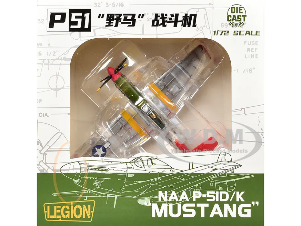 North American P-51D Mustang Aircraft "Duchess Arlene, Robert Williams, 100th Fighter Squadron, 332nd Fighter Group, Tuskegee Airmen, Fifteenth Air Force, Italy" (1944) United States Army Air Forces 1/72 Diecast Model Airplane by Legion