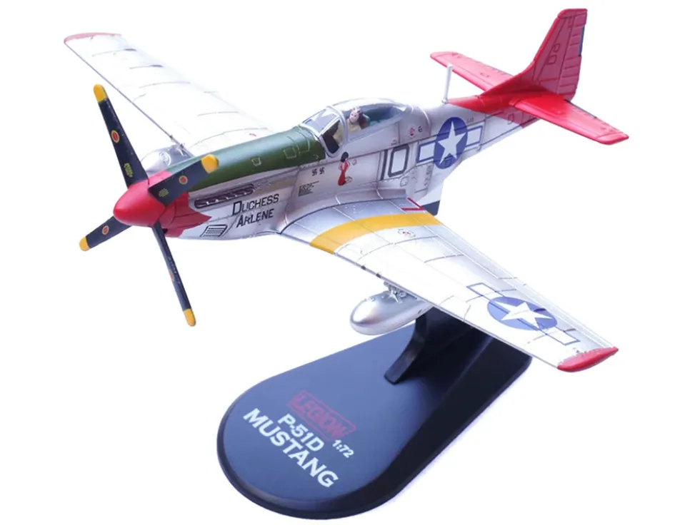 North American P-51D Mustang Aircraft "Duchess Arlene, Robert Williams, 100th Fighter Squadron, 332nd Fighter Group, Tuskegee Airmen, Fifteenth Air Force, Italy" (1944) United States Army Air Forces 1/72 Diecast Model Airplane by Legion