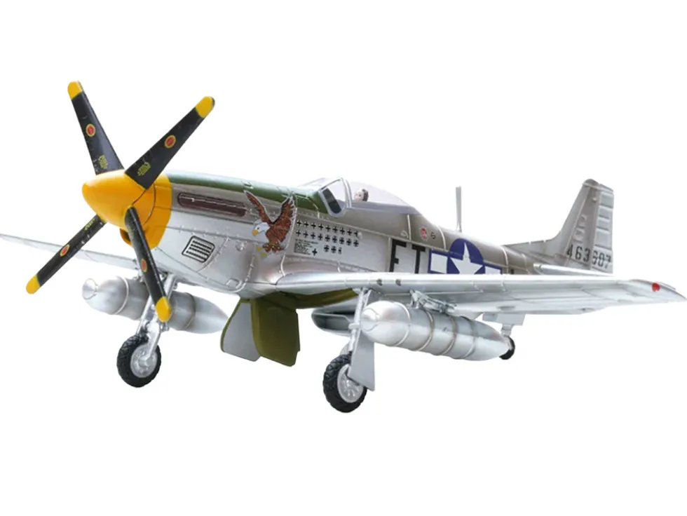 North American P-51D Mustang Aircraft "Feeble Eagle, 18.5-victory Ace Glenn Eagleston, 353rd Fighter Squadron, 354th Fighter Group, Ninth Air Force" (1945) United States Army Air Forces 1/72 Diecast Model Airplane by Legion