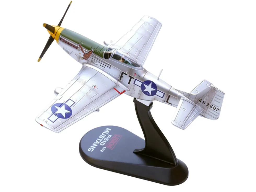 North American P-51D Mustang Aircraft "Feeble Eagle, 18.5-victory Ace Glenn Eagleston, 353rd Fighter Squadron, 354th Fighter Group, Ninth Air Force" (1945) United States Army Air Forces 1/72 Diecast Model Airplane by Legion