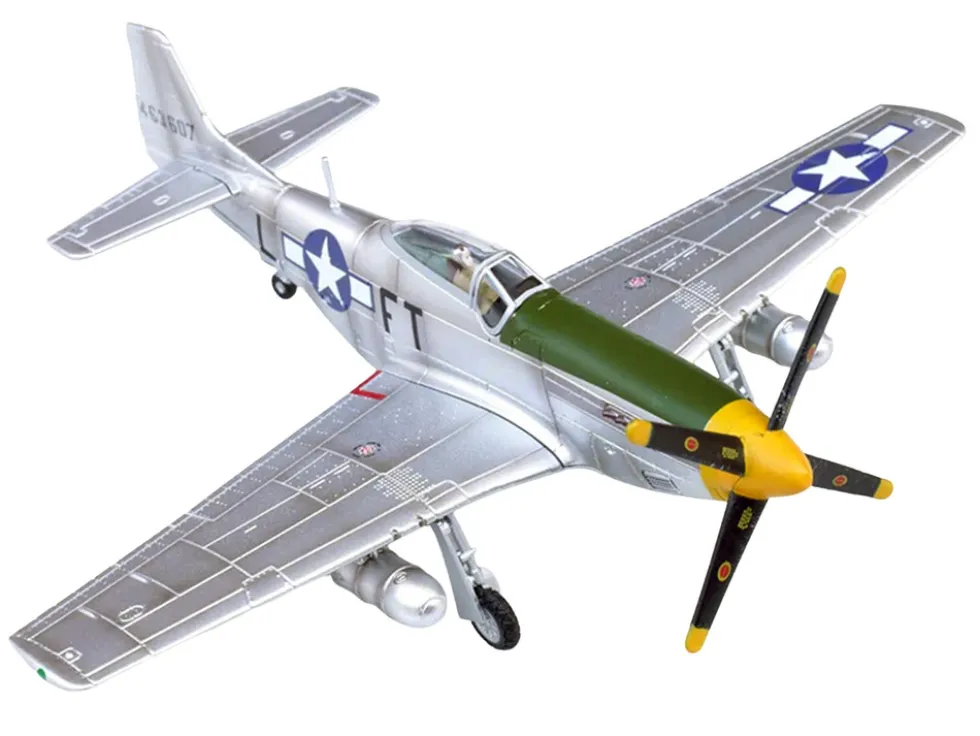 North American P-51D Mustang Aircraft "Feeble Eagle, 18.5-victory Ace Glenn Eagleston, 353rd Fighter Squadron, 354th Fighter Group, Ninth Air Force" (1945) United States Army Air Forces 1/72 Diecast Model Airplane by Legion