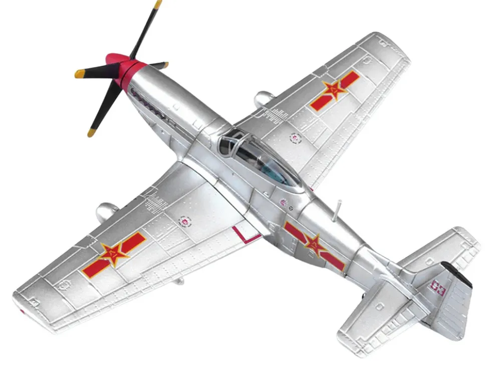 North American P-51D Mustang Aircraft "Captured from Chinese Nationalist Forces, Chinese People's Revolution Military Museum" People's Liberation Army Air Force 1/72 Diecast Model Airplane by Legion