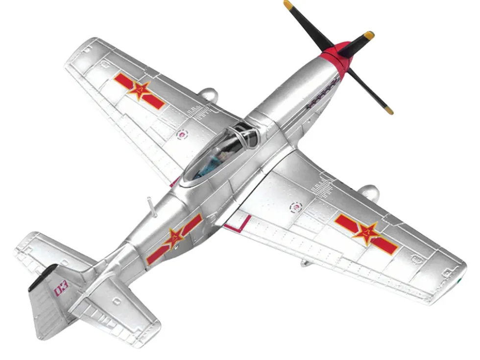 North American P-51D Mustang Aircraft "Captured from Chinese Nationalist Forces, Chinese People's Revolution Military Museum" People's Liberation Army Air Force 1/72 Diecast Model Airplane by Legion