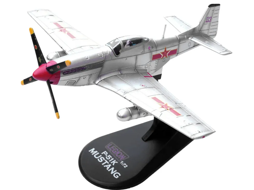 North American P-51D Mustang Aircraft "Captured from Chinese Nationalist Forces, Chinese People's Revolution Military Museum" People's Liberation Army Air Force 1/72 Diecast Model Airplane by Legion