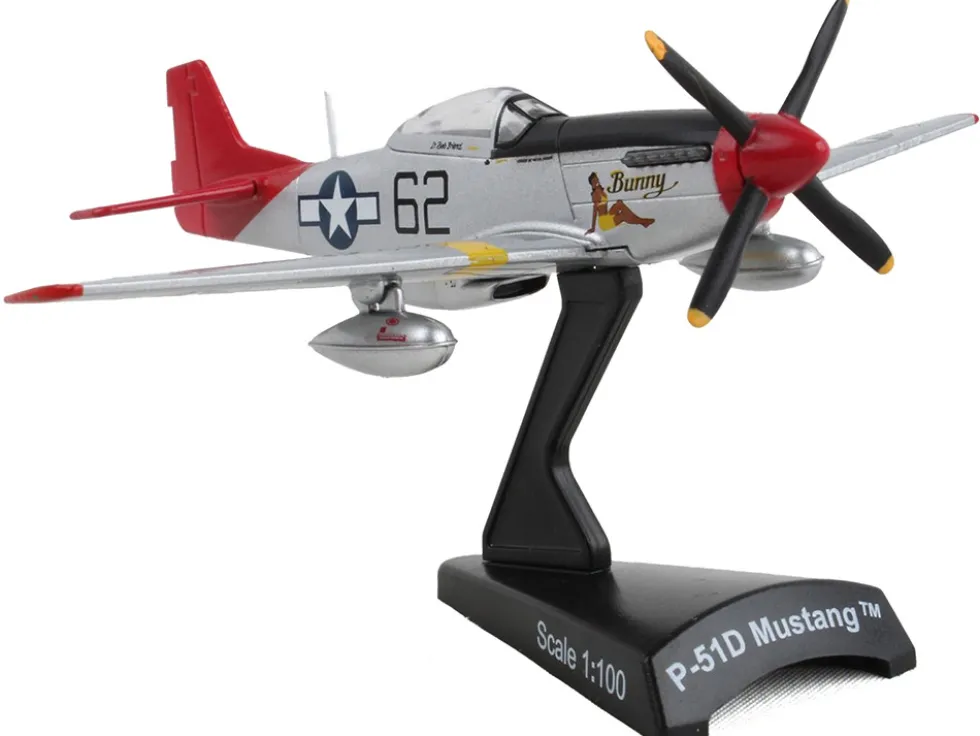 North American P 51D Mustang Fighter Aircraft #62 Bunny United States Army Air Force 1/100 Diecast Model Airplane GeminiJets PS5342-11