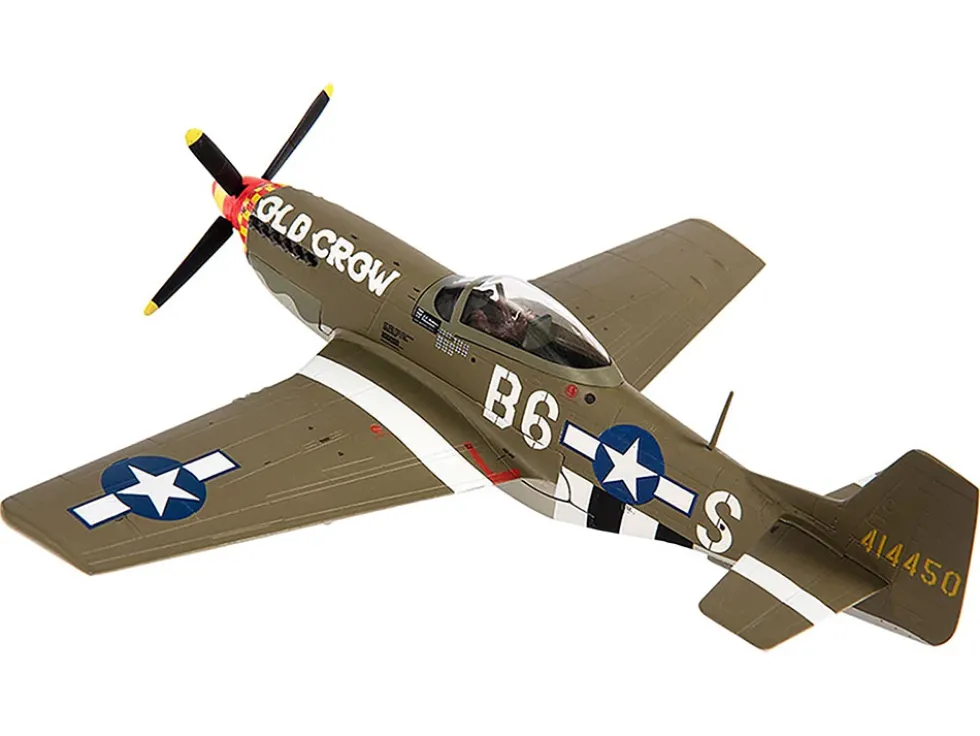 North American P 51D Mustang Fighter Aircraft Captain Clarence E Anderson 363rd FS 357th FG Old Crow 1944 United States Air Force 1/72 Diecast Model JC Wings JCW-72-P51-004