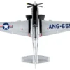 North American TF-51D Mustang Fighter Aircraft #655 "Toulouse Nuts, West Virginia Air National Guard" United States Air Force 1/100 Diecast Model Airplane by Postage Stamp