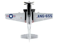 North American TF-51D Mustang Fighter Aircraft #655 "Toulouse Nuts, West Virginia Air National Guard" United States Air Force 1/100 Diecast Model Airplane by Postage Stamp