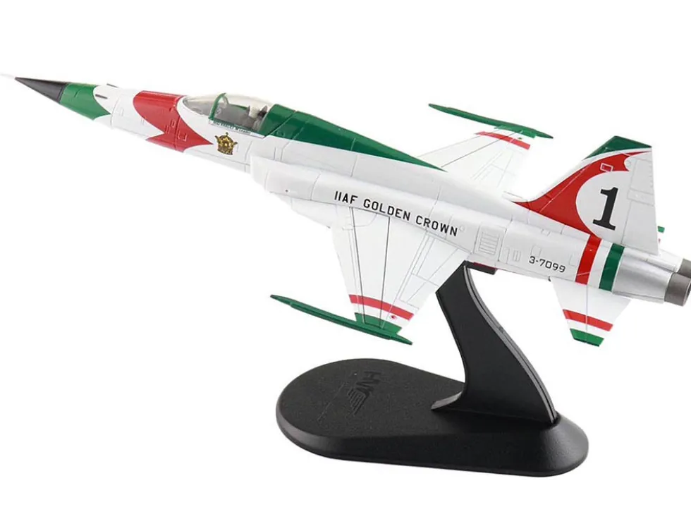 Northrop F-5E Tiger II Aircraft "#1, 3-7099, IIAF Golden Crown" Imperial Iranian Air Force "Air Power Series" 1/72 Diecast Model by Hobby Master