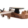 Northrop Grumman E 2C Hawkeye Aircraft Tan United States Navy with Runway Section Diecast Model Airplane Runway24 RW085