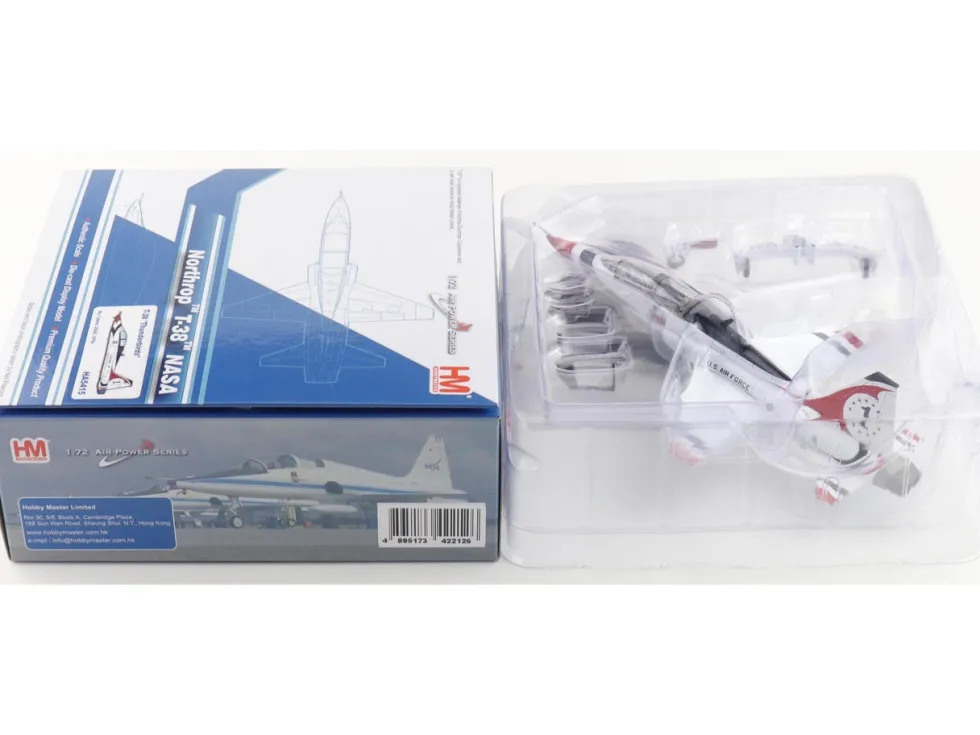 Northrop T-38 NASA Aircraft "#1, Thunderbirds" (1970s) United States Air Force "Air Power Series" 1/72 Diecast Model by Hobby Master