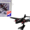 Northrup P 61 Black Widow Fighter Aircraft Lady in the Dark 548th Night Fighter Squadron United States Army Air Forces 1/120 Diecast Model Airplane Postage Stamp PS5334-2