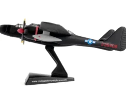 Northrup P 61 Black Widow Fighter Aircraft Lady in the Dark 548th Night Fighter Squadron United States Army Air Forces 1/120 Diecast Model Airplane Postage Stamp PS5334-2