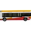 Nova Bus LFSH Hybrid Transit Bus "MTA Maryland" White with Red and Yellow Graphics "The Bus & Motorcoach Collection" Limited Edition to 504 pieces Worldwide 1/87 (HO) Diecast Model by Iconic Replicas