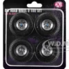 Offroad 35" Mag Wheel and Tire Set of 4 pieces from 1971 Chevrolet K5 Blazer for 1/18 Scale Models by ACME
