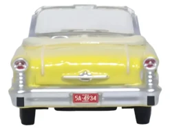1957 Oldsmobile 88 Convertible Coronado Yellow 1/87 HO Scale Diecast Model Car Oxford Diecast 87OC57001