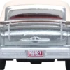 1957 Oldsmobile 88 Convertible (Top-Up) Juneau Gray with White Top and Red Interior 1/87 (HO) Scale Diecast Model Car by Oxford Diecast