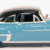 1950 Oldsmobile Rocket 88 Coupe Crest Blue Black Top 1/87 HO Scale Diecast Model Car Oxford Diecast 87OR50002