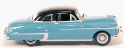 1950 Oldsmobile Rocket 88 Coupe Crest Blue Black Top 1/87 HO Scale Diecast Model Car Oxford Diecast 87OR50002