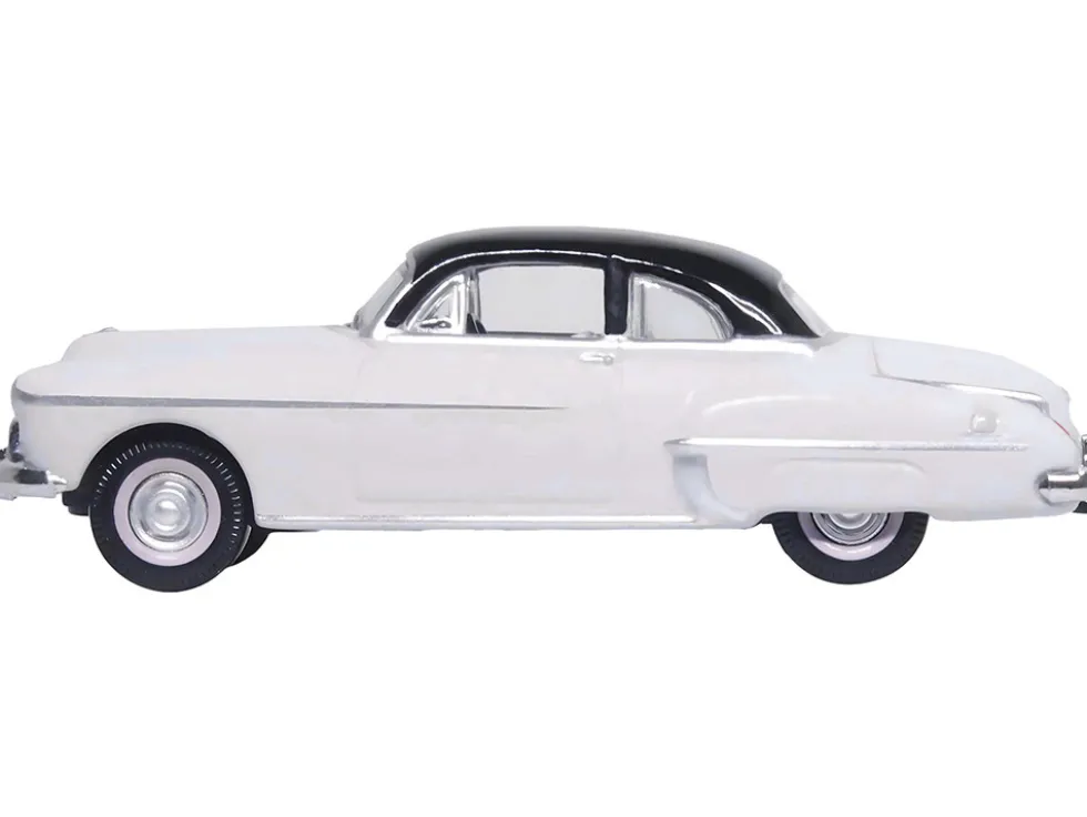 1950 Oldsmobile Rocket 88 Coupe Marol Gray with Black Top 1/87 (HO) Scale Diecast Model Car Oxford Diecast 87OR50005