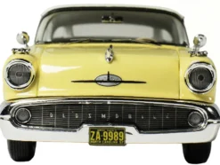 1957 Oldsmobile Starfire Coronado Yellow and Alcan White Limited Edition to 200 pieces Worldwide 1/43 Model Car by Goldvarg Collection