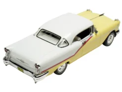 1957 Oldsmobile Starfire Coronado Yellow and Alcan White Limited Edition to 200 pieces Worldwide 1/43 Model Car by Goldvarg Collection