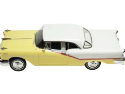 1957 Oldsmobile Starfire Coronado Yellow and Alcan White Limited Edition to 200 pieces Worldwide 1/43 Model Car by Goldvarg Collection