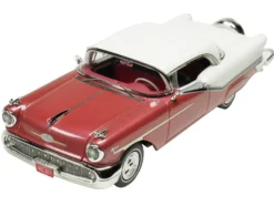 1957 Oldsmobile Starfire Royal Glow Red and Alcan White Limited Edition to 200 pieces Worldwide 1/43 Model Car by Goldvarg Collection