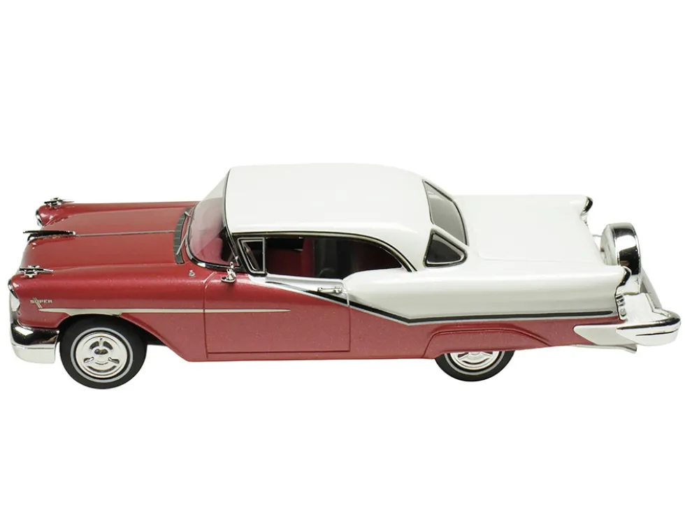 1957 Oldsmobile Starfire Royal Glow Red and Alcan White Limited Edition to 200 pieces Worldwide 1/43 Model Car by Goldvarg Collection