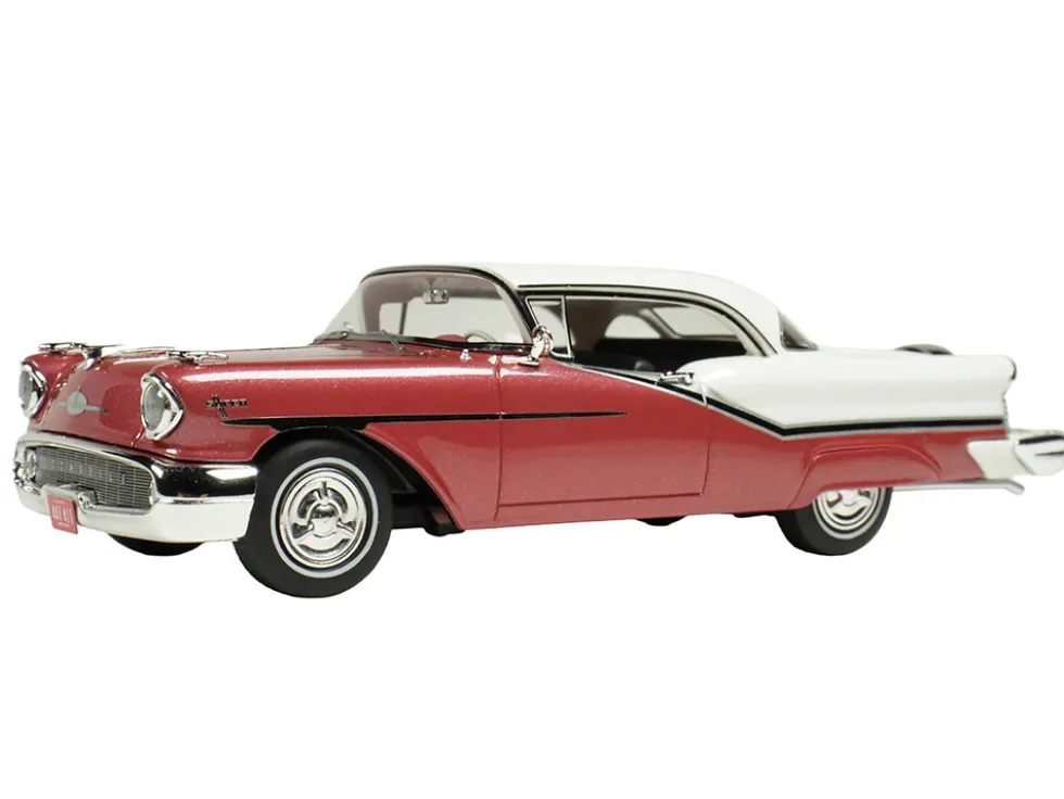 1957 Oldsmobile Starfire Royal Glow Red and Alcan White Limited Edition to 200 pieces Worldwide 1/43 Model Car by Goldvarg Collection
