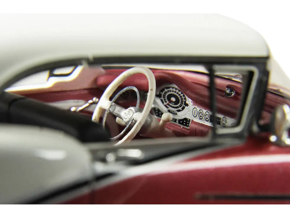 1957 Oldsmobile Starfire Royal Glow Red and Alcan White Limited Edition to 200 pieces Worldwide 1/43 Model Car by Goldvarg Collection