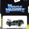 1970 Oldsmobile Vista Cruiser 442 Green Metallic Gold Stripes 1/64 Diecast Model Car Muscle Machines 15556