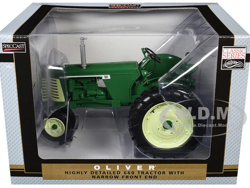 Oliver 660 Narrow Front Tractor Green "Classic Series" 1/16 Diecast Model by SpecCast