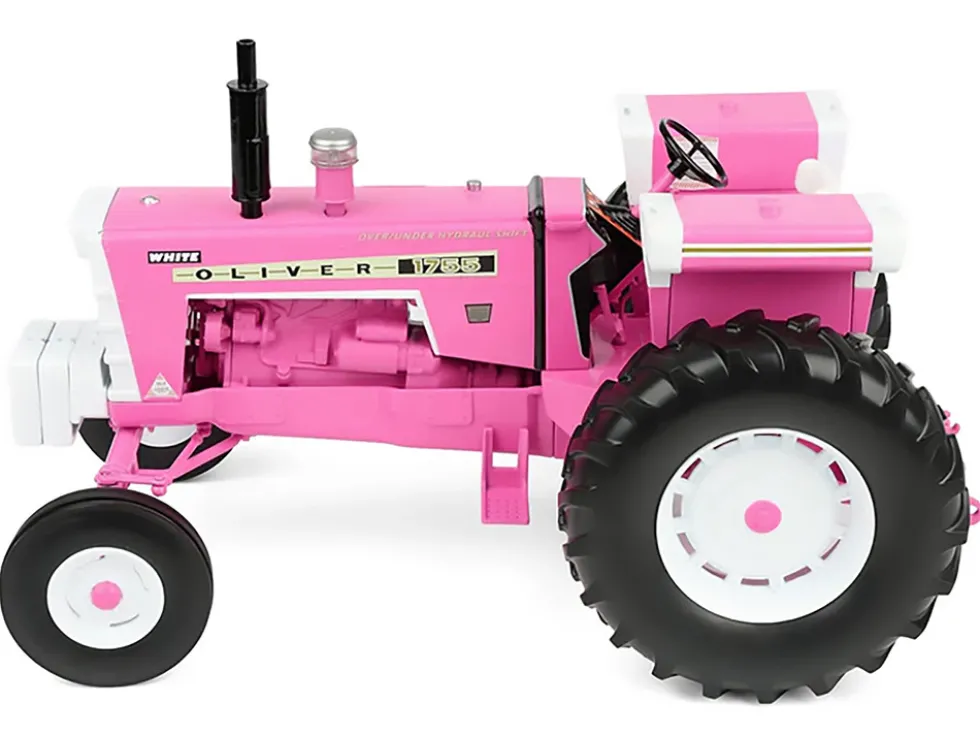 Oliver 1755 Open Station Wide Front Tractor Pink "Classic Series" 1/16 Diecast Model by SpecCast