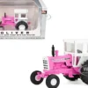 Oliver 1755 Wide Front Tractor with Cab Hot Pink and White 1/64 Diecast Model by SpecCast