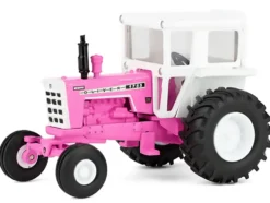Oliver 1755 Wide Front Tractor with Cab Hot Pink and White 1/64 Diecast Model by SpecCast