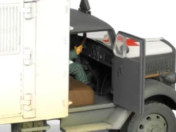 Opel Blitz Kfz.305 Ambulance Gray and White Weathered German Army Armoured Fighting Vehicle Series 1/32 Diecast Model Forces of Valor FOV-801101A