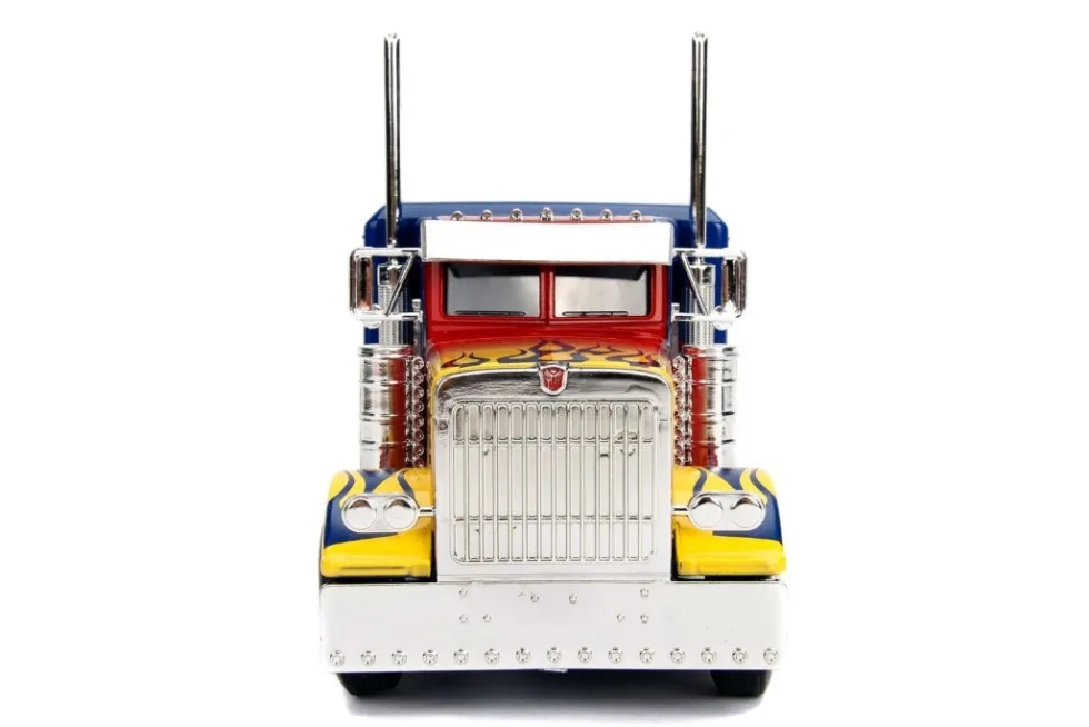Optimus Prime Truck Robot Chassis Transformers Movie Hollywood Rides Series Diecast Model Jada 30446
