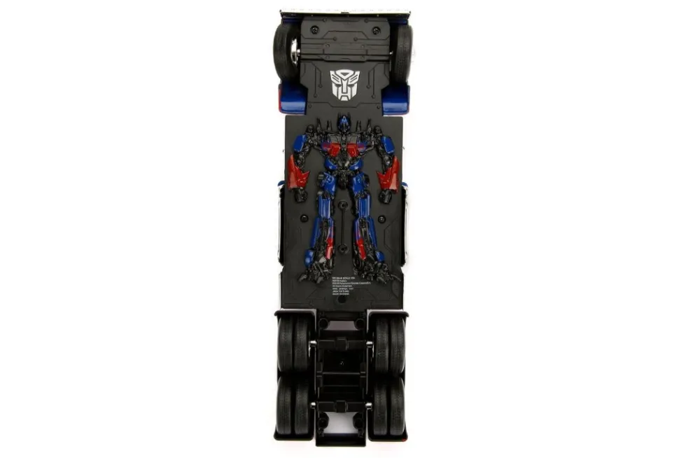 Optimus Prime Truck Robot Chassis Transformers Movie Hollywood Rides Series Diecast Model Jada 30446