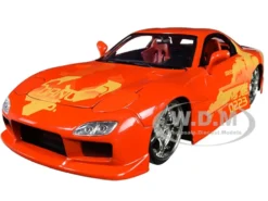 Orange Julius' Mazda RX-7 Fast & Furious Movie 1/24 Diecast Model Car Jada 30747