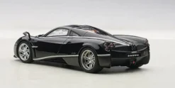 Pagani Huayra Black with Silver Stripes 1/43 Diecast Model Car Autoart 58209